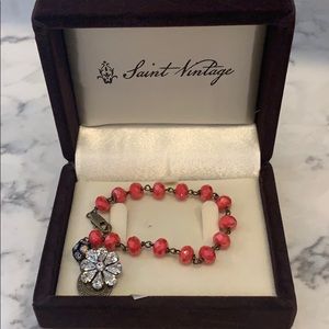 Saint Vintage Coral colored gorgeous bracelet
